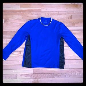 Blue Armani exchange XL long sleeve shirt